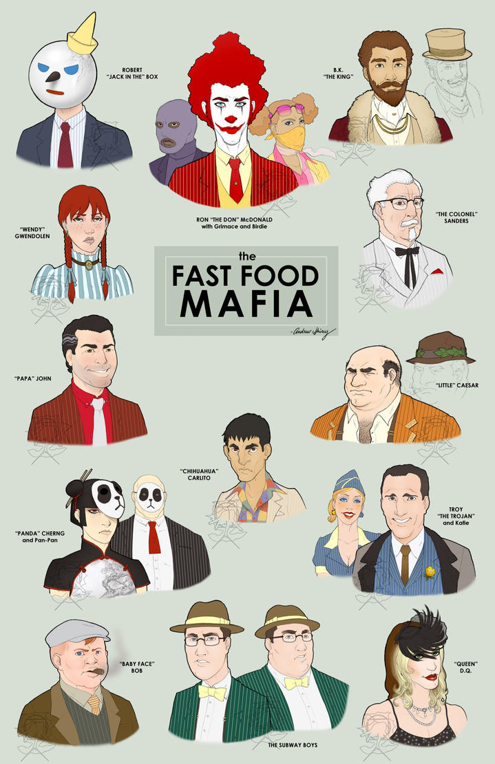 Fast Food Mafia, final by silentsketcher