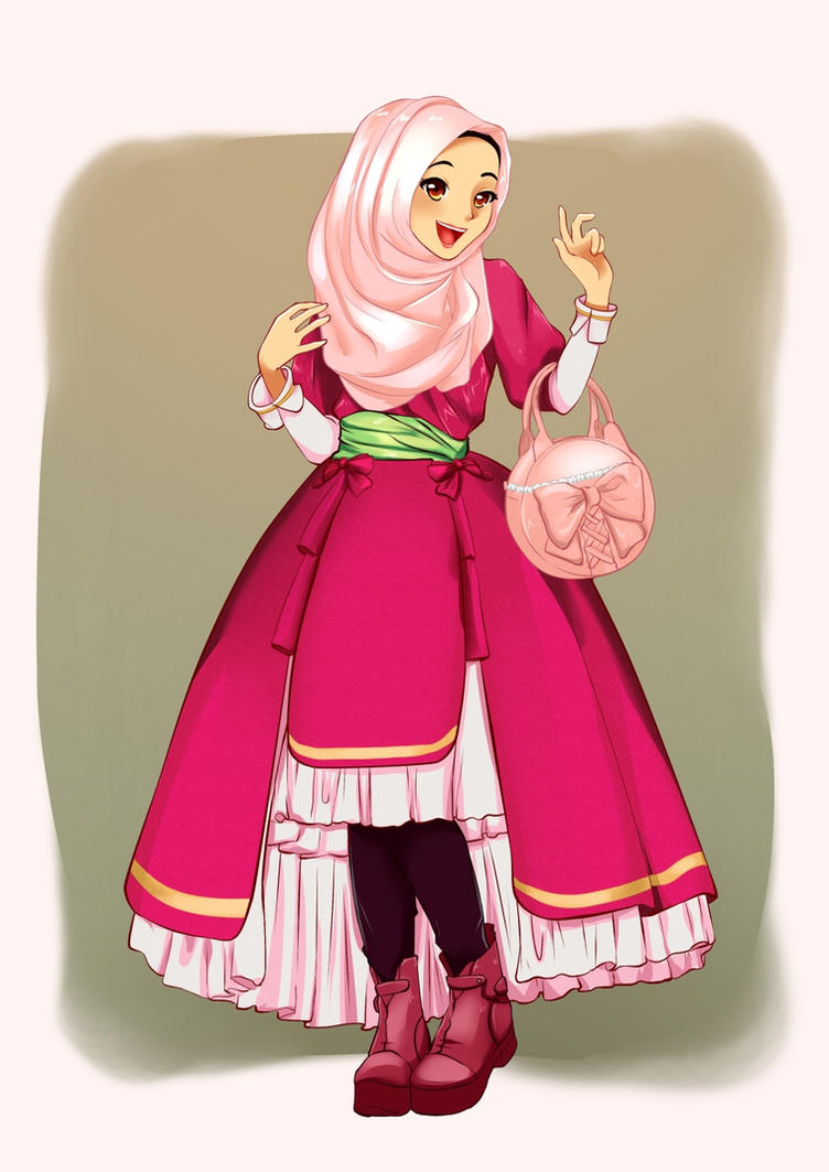 Anime Girl with Hijab