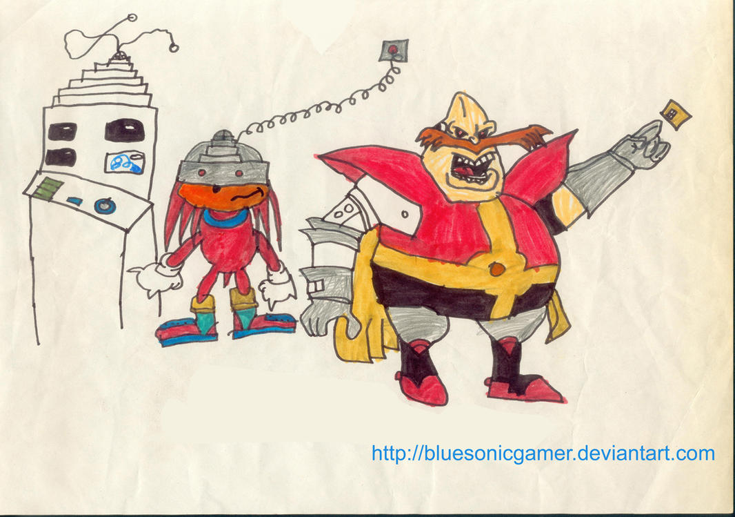 knuckles_and_dr__robotnik_by_bluesonicga