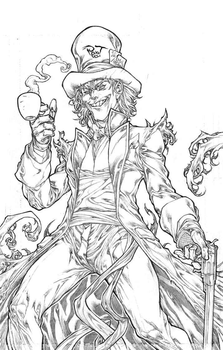 mad hatter coloring pages - photo #41