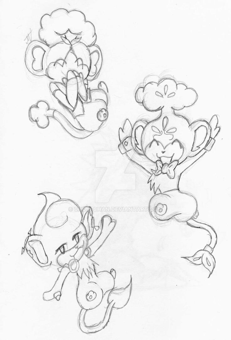 pokemon pansage coloring pages - photo #32