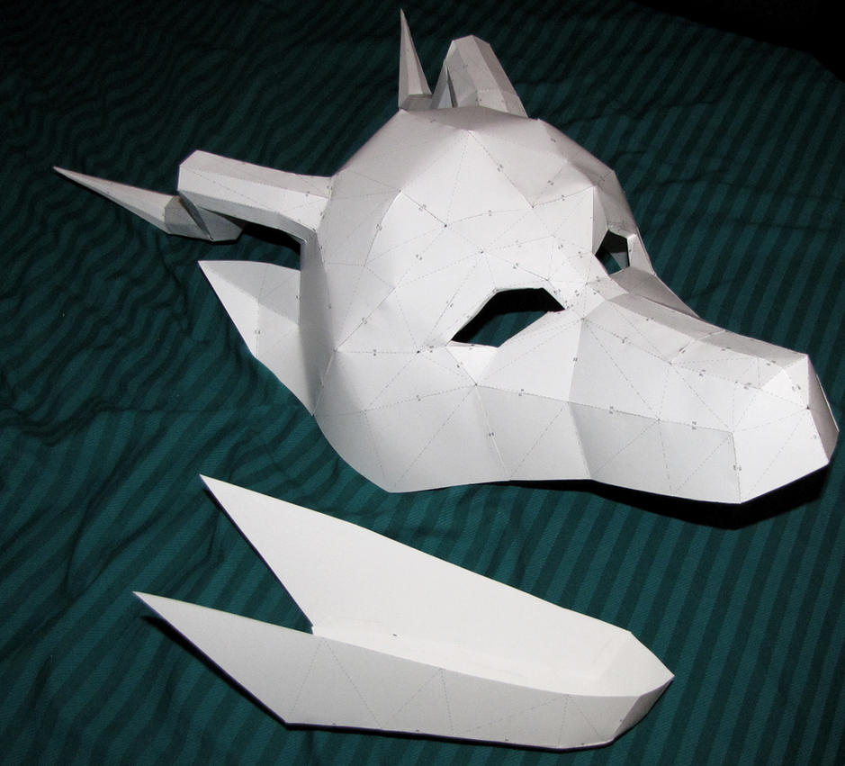 Paper Dragon Head Template