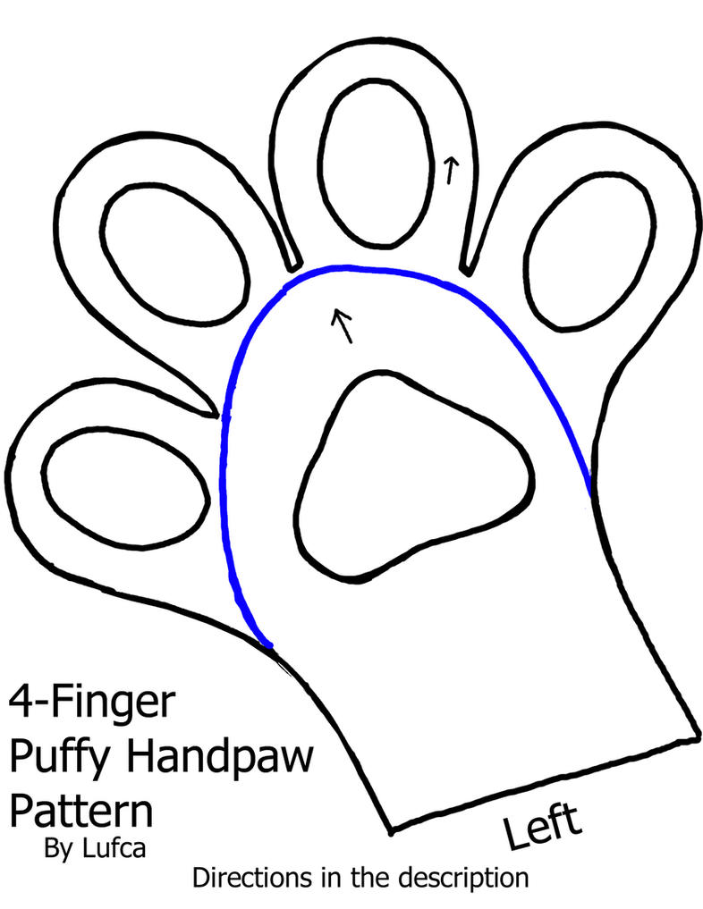 Free 4 Finger Puffy/Toony Handpaw Pattern by Lufca on DeviantArt