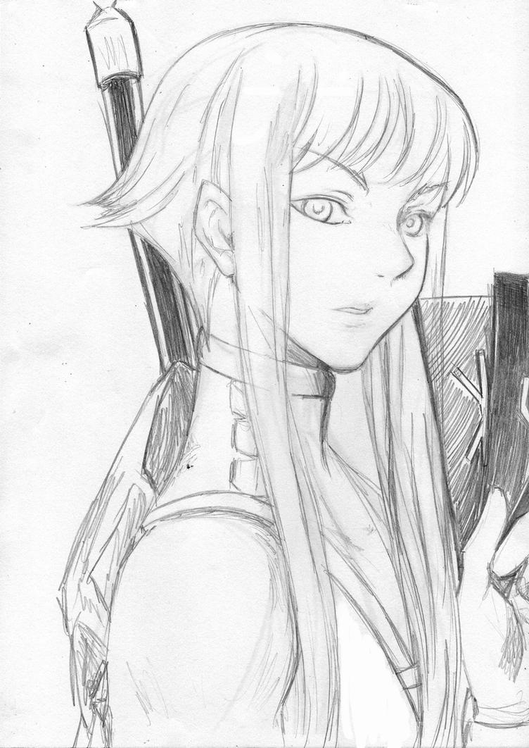 Claymore sketch by Awa303 on DeviantArt