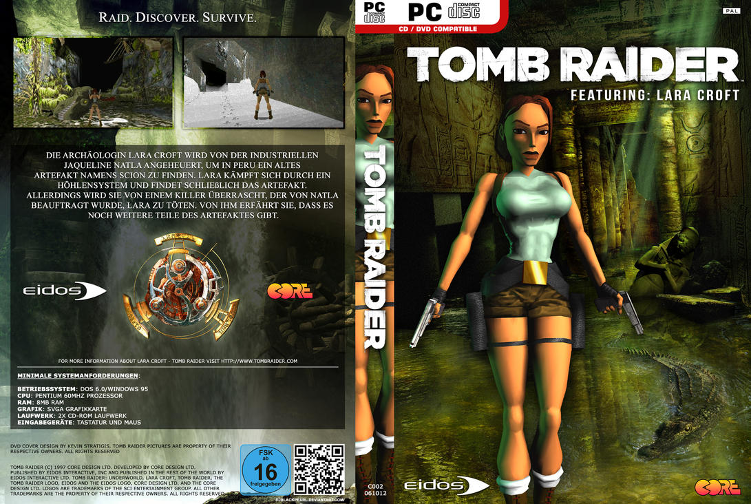 Tomb Raider (1996) - HQ Custom PC DVD Cover GER by 