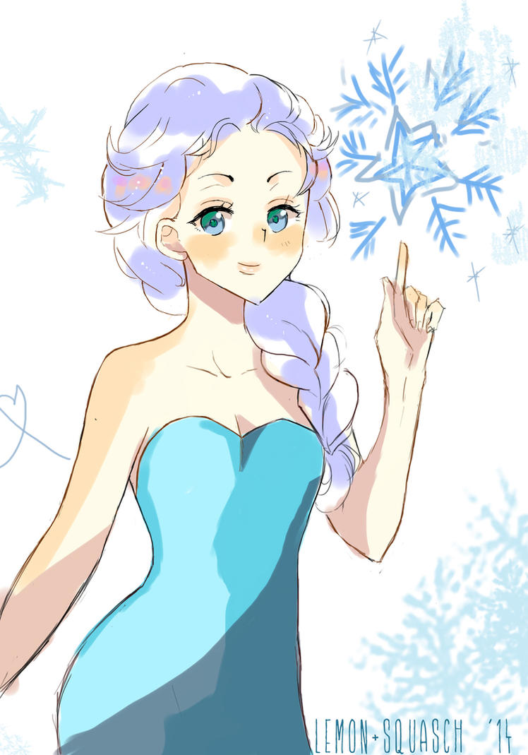 Elsa from Frozen doodle by Lemonsquasch on DeviantArt